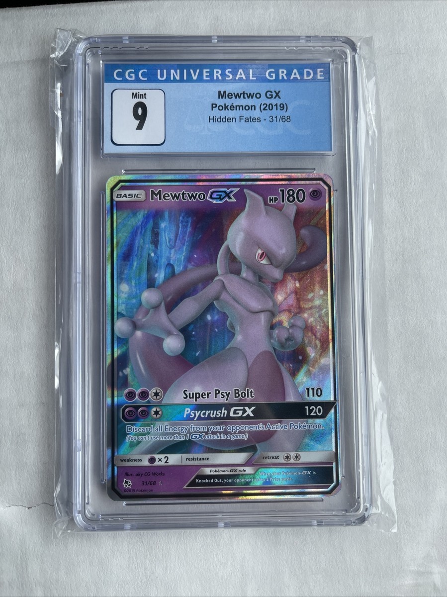 Pokemon Mewtwo GX 31/68 Hidden Fates Ultra Rare CGC 9 MINT | eBay