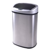 Automatic Trash Can 13-gallon Touchless Stainless Steel Garbage Lid Auto Kitchen Automatic Trash Can 13-gallon Touchless Stainless Steel Garbage Lid Auto Kitchen