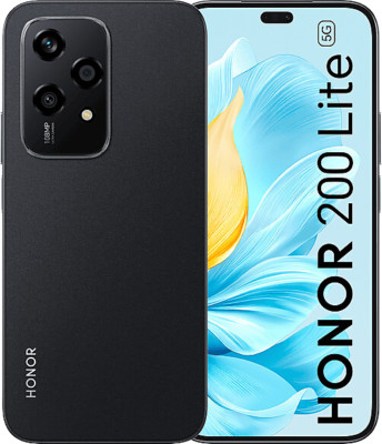 Honor 200 Lite 5G Dual-SIM 8/256 GB schwarz Smartphone Handy Ohne Vertrag
