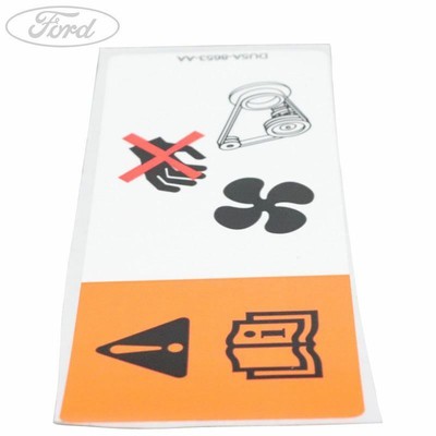 Genuine Ford Radiator Fan Warning Decal 1861265 for sale online | eBay