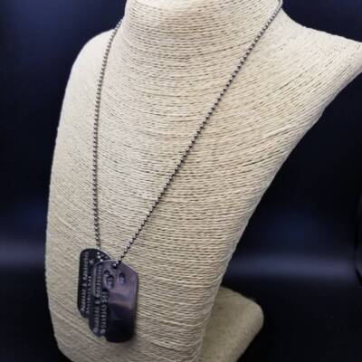 WWII期 ヴィンテージ ドッグタグ ペア ネームプレート US Army ミリ WWII期 ヴィンテージ ドッグタグ ペア ネームプレート US Army