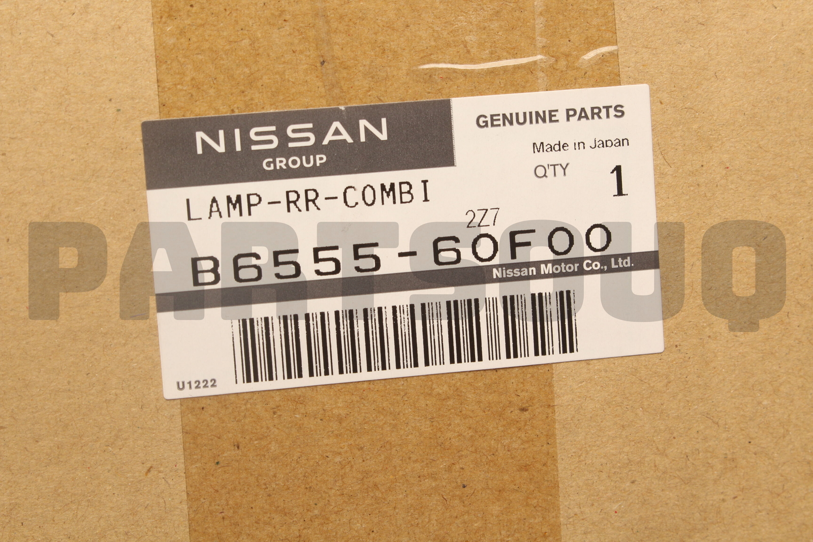 B655560F00 Genuine Nissan LAMP-RR-COMBI B6555-60F00 | eBay