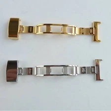 ZRC Butterfly Deployment Clasp / Buckle in Silver Size 16mm