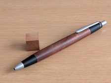 Nohara Kogei Keyaki Ballpoint Pen Old Model Slim Matte Silver