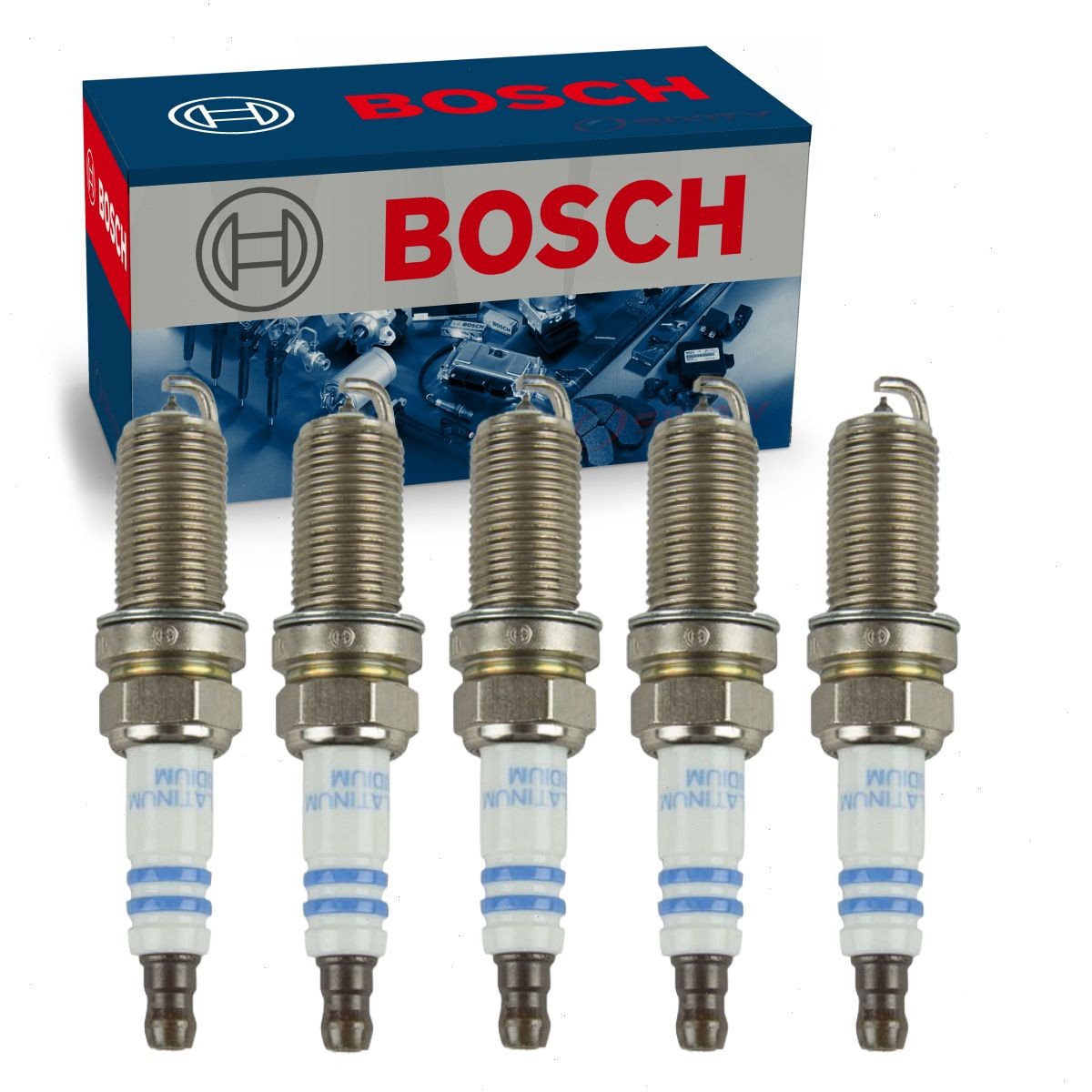 5 pc Bosch Double Iridium Spark Plugs for 2004-2012 Volvo S60 2.4L 2.5L L5 jm