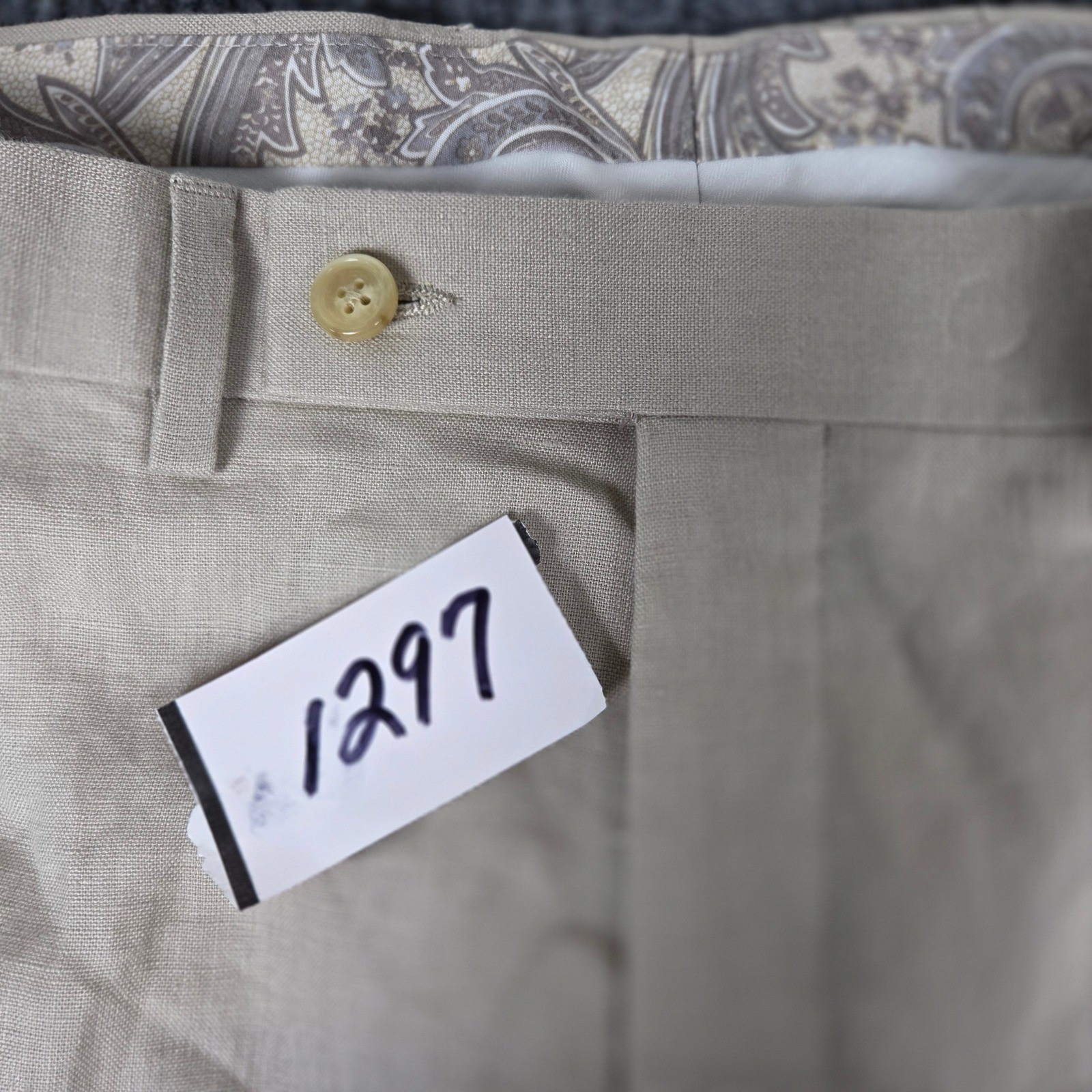 LAUREN RALPH LAUREN Mens NWT 100% Linen Dress Pants Flat Front Size 40W 30L thumbnail 8