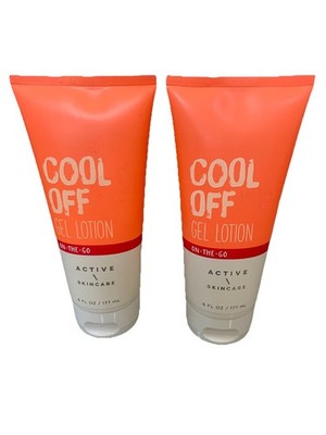 2 - Rare BATH & BODY WORKS COOL OFF Gel Lotion Active Skincare ON-THE-GO 6oz Lot
