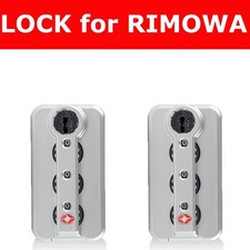 2PCS Silver RIMOWA TSA006 Luggage Suitcase Lock Replacement Customs Lock