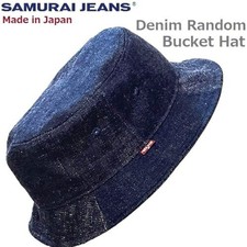 Samurai Jeans 2025 Bucket Hat Random Denim Deep Style Size LL Made in Japan