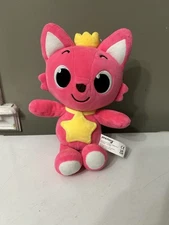 Pink Fong Wonderstar Singing Fox 12" Plush Doll WowWee Interactive Works!