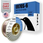 ER70S-6 .035" - 44-Lb - Mild Steel MIG Welding Wire - Shatterproof ABS Spool