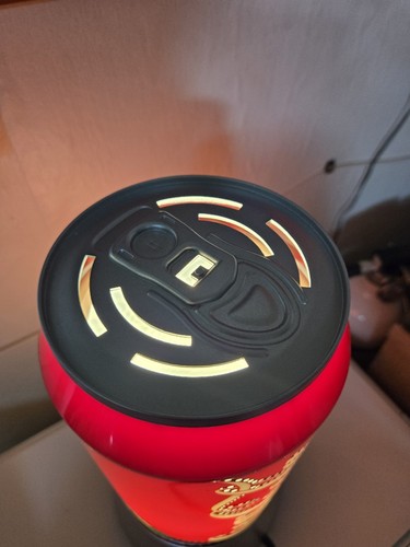 Lámpara Gráfica Lata Coca Cola Brillante Movimiento Giratorio Nuevo Estado. Sin caja. - Imagen 4 de 9