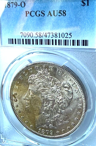 1879-O AU58 PCGS New Orleans Mint Morgan Silver Dollar