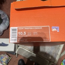 Sz 10.5 Nike Court Tradition 2 Premium  Metallic Gold With Box Lightly Worn