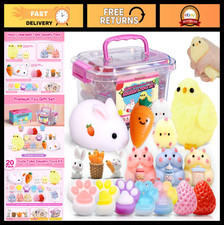 20Pcs Squishy Toys Pack - Fidget Squeeze Stress Relief Toys for Kids  Girls 6-1