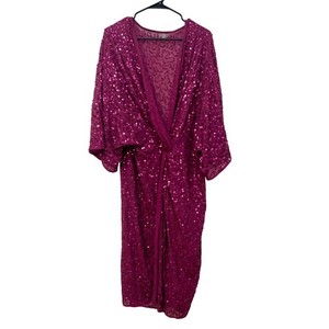 open lace back dress Natasha Champagne Sequin Gown 1x