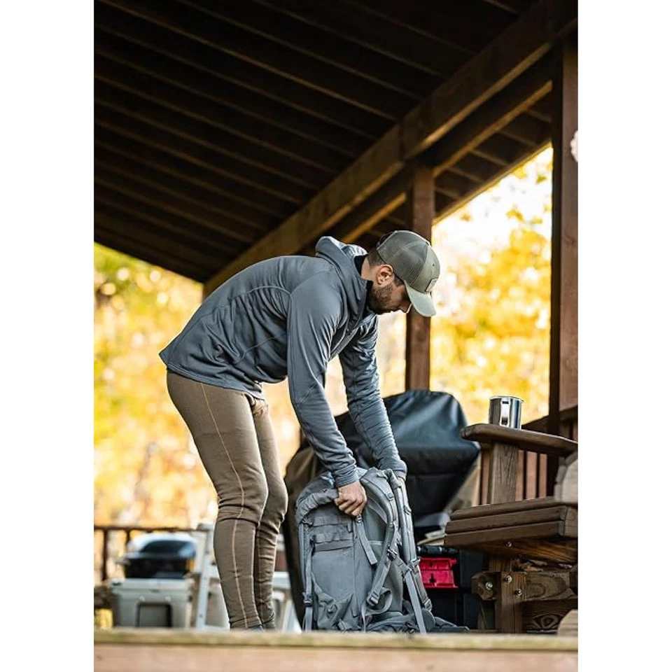 Men's Kiln Long John - Midweight Merino Wool Hunting Base Layer - Conifer - X... - Image 2 of 4