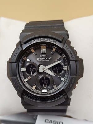 CASIO GAW-100B-1A G-SHOCK Radio Solar Analog Digital Black Men's Watch