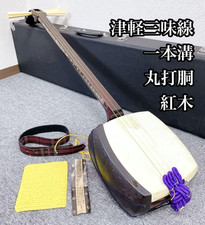 Tsugaru Shamisen Thick Neck Red Sandalwood Maru Uchi Body Higashi Sawari