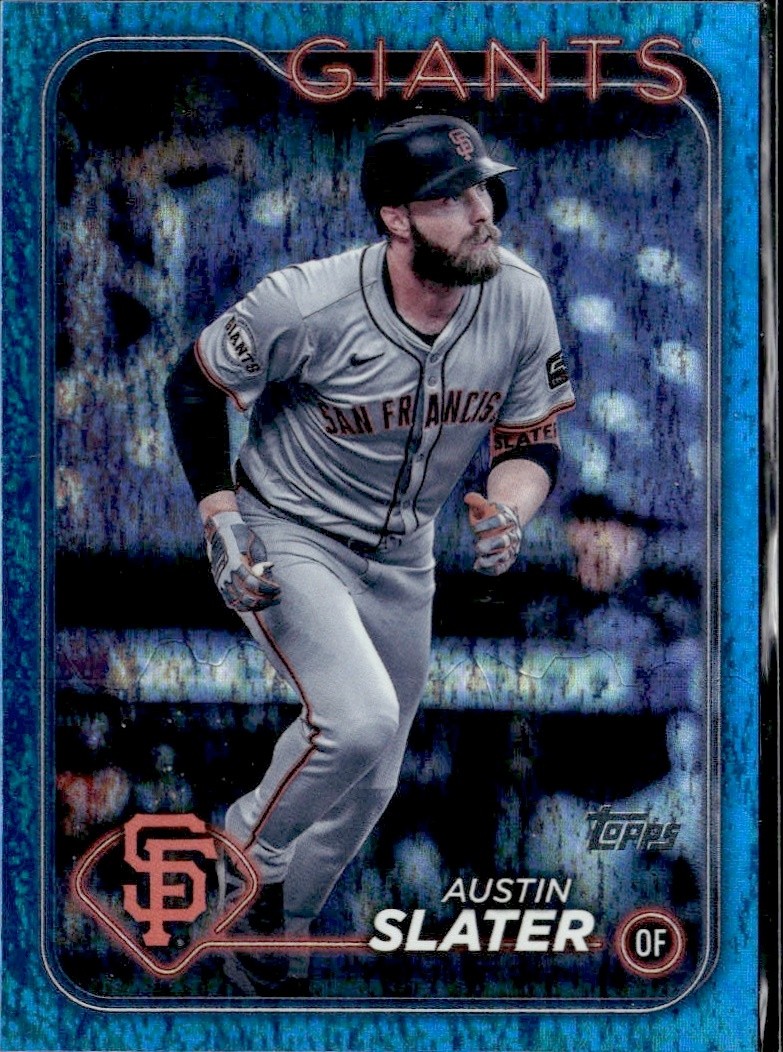 2024 Topps Update Austin Slater US261 Blue Parallel /999 Giants