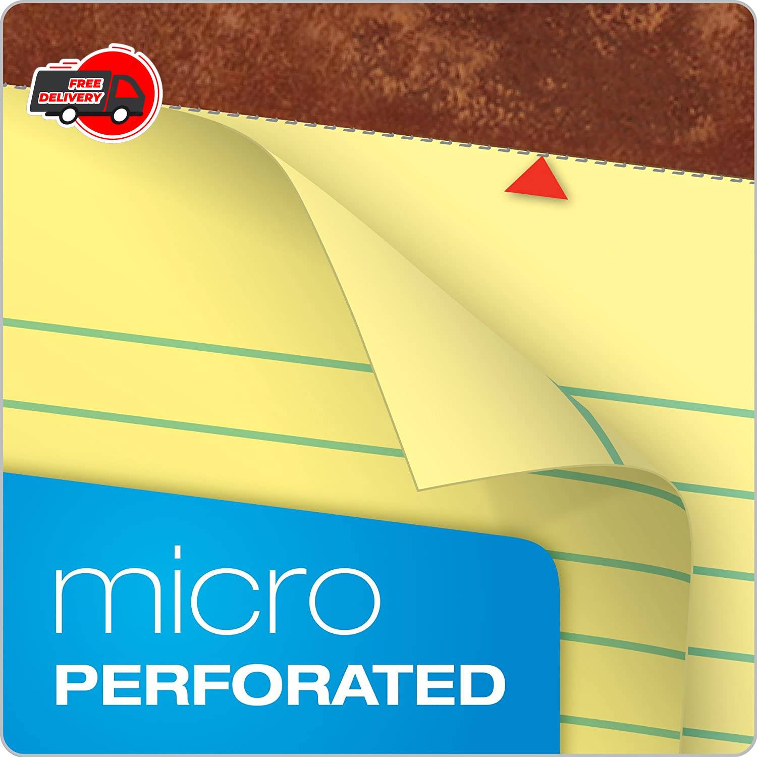 8.5 x 11.75 Legal Pads, 12 Pack, The Legal Pad Brand, Wide Ruled, Yellow Pape...