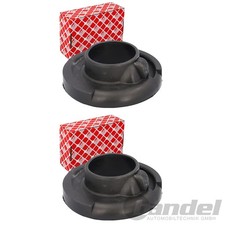 2x FEBI GUMMI-FEDERTELLER FEDERAUFNAHME HINTEN UNTEN passend für VW T5 T6 BUS
