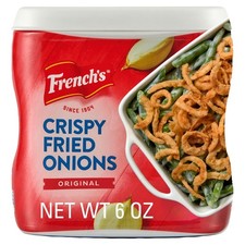 French's Original Crispy Fried Onions, 6 oz, Great for Casseroles Salads