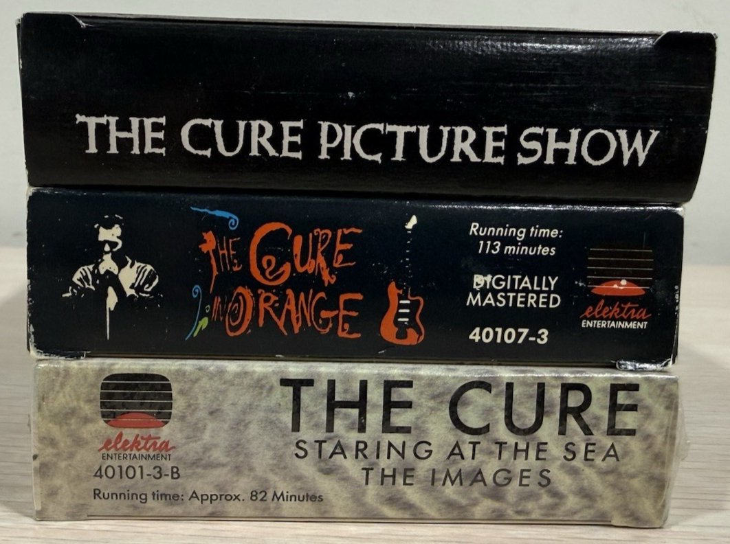 The Cure LOT OF 3 VHS In Orange, Staring at the sea, Picture Show