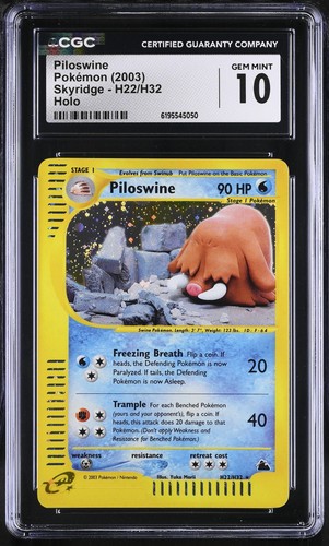 Piloswine graded CGC 10 for sale on eBay