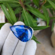 Piękny kamień szlachetny Azuryt rozmiar 40x27x5 mm unikalny kształt pary Azuryt Cabochon