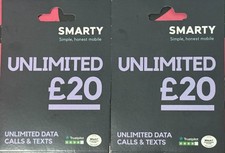 smarty OFFICIAL Smarty sim card, UK Unlimited Data for £18  Roaming  Pay & Go 4G