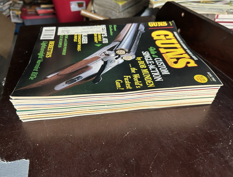 Complete 1987 Guns Magazine Full Year Set 12 Issues Jan-Dec w/ Inserts Excellent