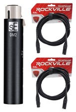 Se Electronics DM2 TNT Microphone Preamp For Dynamic Passive Ribbon Mics Cables