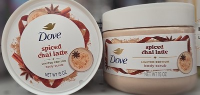 Dove Spiced Chai Latte Limited Edition Exfoliating Body Scrub 15 oz (1BTL)