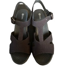 Bzees For Lifestride Everly Block Heel Sandal 8wide NWOB