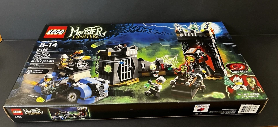 LEGO Monster Fighters: Crazy Scientist & His Monster (9466)-NUEVO/CAJA SELLADA Foto 3 de 4