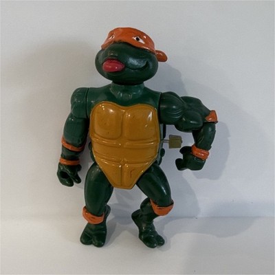 TMNT Michelangelo Turtle Action Figure Plastic Green/Orange/Yellow