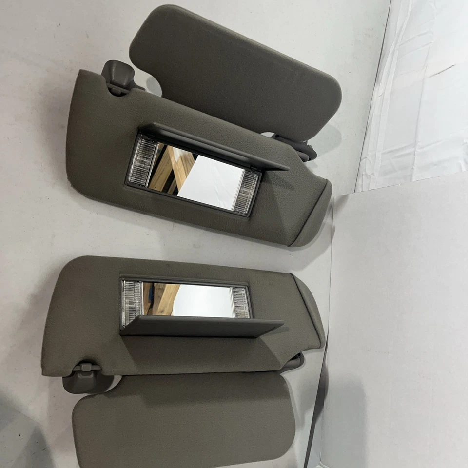 CHEVY GMC SUBURBAN YUKON TAHOE ЛАВИНЫ ЛЕВЫЙ ПРАВЫЙ СОЛНЦЕЗАЩИТНЫЙ КОЗЫРЕК СЕРЫЙ КОМПЛЕКТ 2000-2006 - Изображение 2 из 4