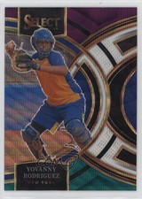 2024 Panini Select Premier Level Tri-Color Prizm Yovanny Rodriguez #100 3c2