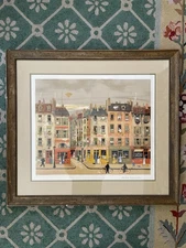 RARE Michel Delacroix ‘French Street Market’ Signed EA Artist Proof Lithograph