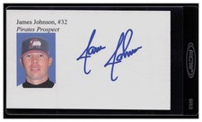 Johnson, James - Autograph 3x5 Index Card - INV2