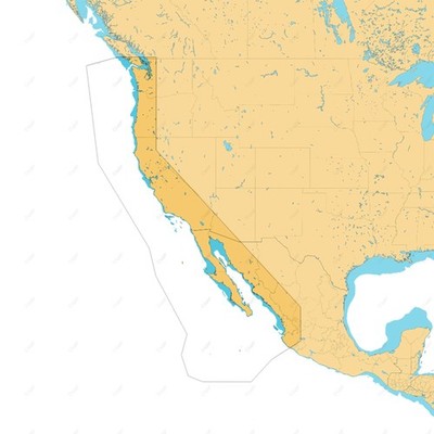 C-MAP Reveal Coastal - US West Coast and Baja California, Map Card for Black