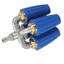 Efficient Turbo Pressure Washer Nozzle 4000PSI Four Turbo Nozzle Quick Connect
