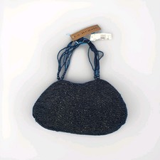 NWT Vintage Black Beaded Purse Evening Bag La Regale Formal Wedding Cocktail