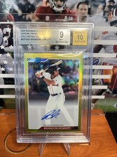 Brandon Howlett 2020 Bowman Heritage Gold REF Rookie Auto#/50 BGS10!Red Sox RC