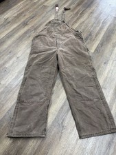 Vintage Carhartt R27 CHT Double Knee Quilted Overalls 44 X32
