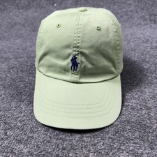 Polo Ralph Lauren Hat Cap Strap Back Green Embroidered Pony Mens One Size