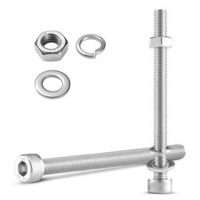  30 Sets M5 x 60mm Hex Socket Head Cap Screws Bolts and Nuts, Flat  Lock Wa...