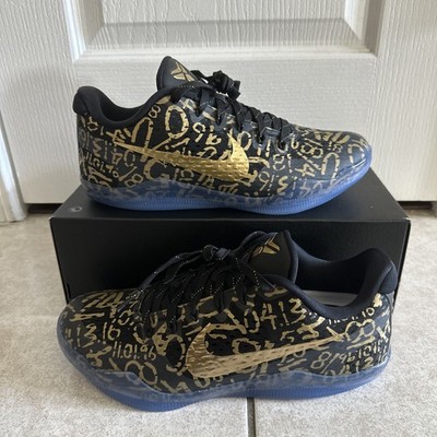Nike Kobe 11 Protro Low Mamba Day Size 9 Style IU4902-900 Black & Gold