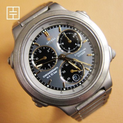 CITIZEN Attesa Full Titanium Chronograph Men s Quartz Watch (MADE IN JAPAN)